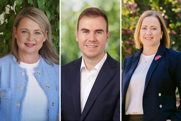 The LNP’s Fiona Hammond, Labor’s Luke Richmond, and Greens’ Jess Lane are among a field of nine contesting the Stafford byelection.