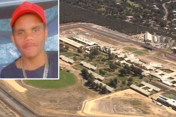 Cleveland Dodd, 16, (inset) died after self-harming in his cell at the youth Unit 18 wing of Perth’s maximum-security Casuarina Prison.