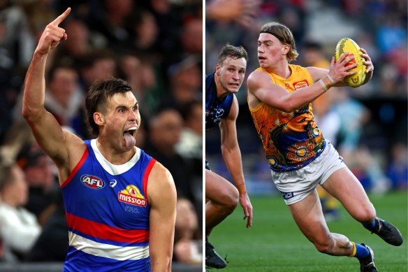 Bulldog Sam Darcy and Eagle Harley Reid were the raging favourites for this year’s Rising Star award until both found themselves in trouble with the match review officer at the weekend. 
