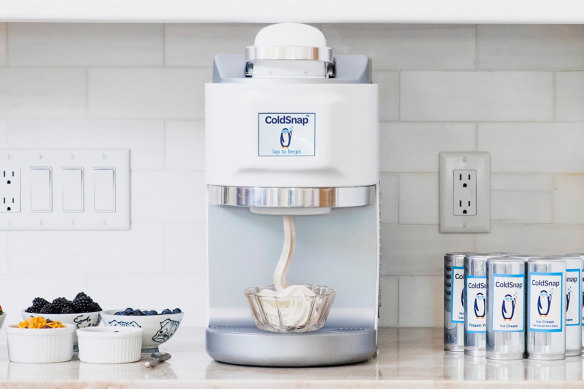 ColdSnap showed off its pod-based ice cream machines at CES in Las Vegas.