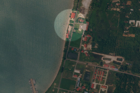 Satellite images captured of the China-backed redevelopment of Cambodia’s Ream Naval Base. 