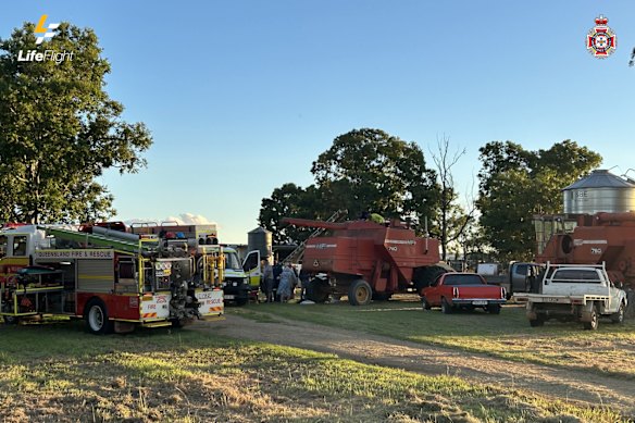 Clive Weier’s neighbour and son stepped up to save his life following a freak accident.