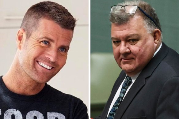 Pete Evans and MP Craig Kelly.