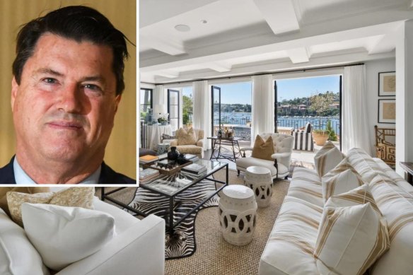 Rugby Australia chairman Hamish McLennan and his wife Lucinda joined the ranks of Sydney’s trophy home owners in Darling Point.