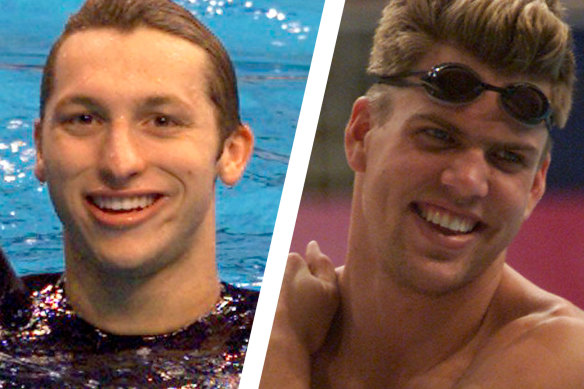 Ian Thorpe and Gary Hall jr.