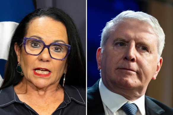 Outgoing … Linda Burney and Brendan O’Connor.