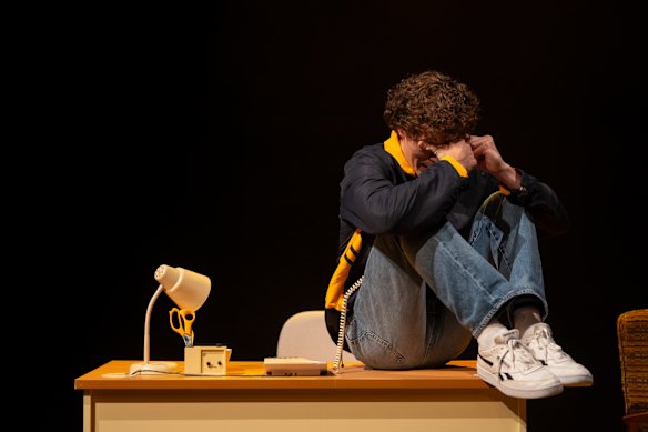 The first of Fraser Morrison’s characters is Jack, who works for a helpline. He is far too young to cope with some of the callers. 