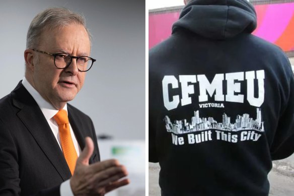 Prime Minister Anthony Albanese has rejected Opposition Leader Peter Dutton’s pledge to reinstate the Australian Building and Construction Commission if elected, saying the body failed to curtail CFMEU excesses when it existed.