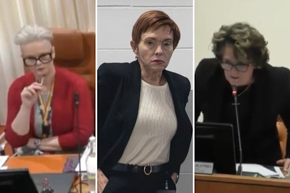 Roxanne Thornton, Gail Connolly and Angela Jones-Blayney are being investigated by the Independent Commission Against Corruption.