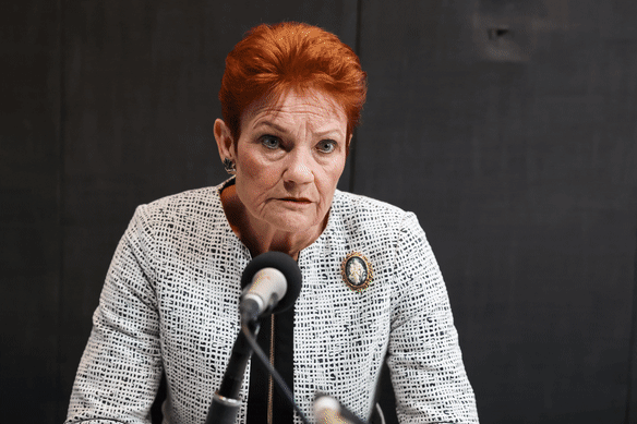 One Nation leader Senator Pauline Hanson