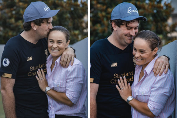 “Future Husband”: Ash Barty announced her engagement to partner Garry Kissick on Instagram.