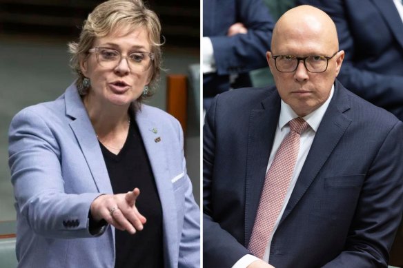 Zali Steggall accused Peter Dutton of “being racist” and dividing the country, which the opposition leader said were unparliamentary remarks.