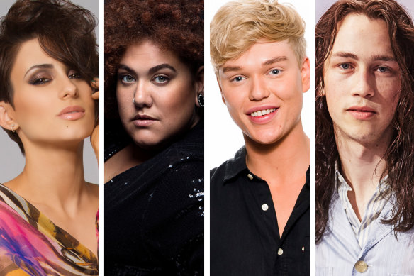 Among the 10 artists vying to represent Australia at Eurovision next year are The Voice winner Diana Rouvas, Australian Idol winner Casey Donovan, Australia's Got Talent winner Jack Vidgen, and folk musician Didirri.