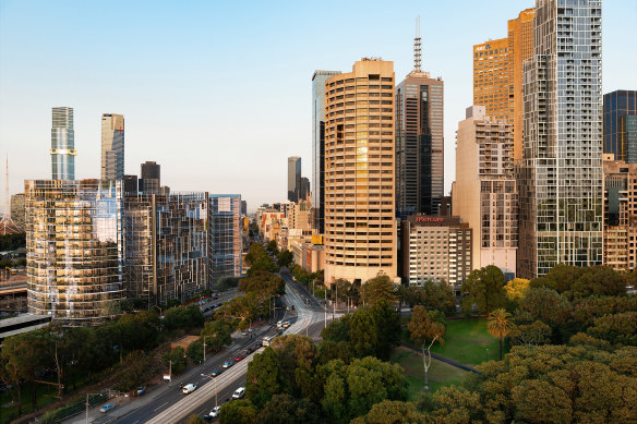 An artist's impression of what the Treasury Square project could become.