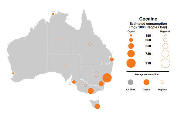 Cocaine capital: Sydneysiders use more cocaine per person than anywhere in Australia.