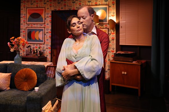 Gareth Davies and Nicole da Silva in The Lover.