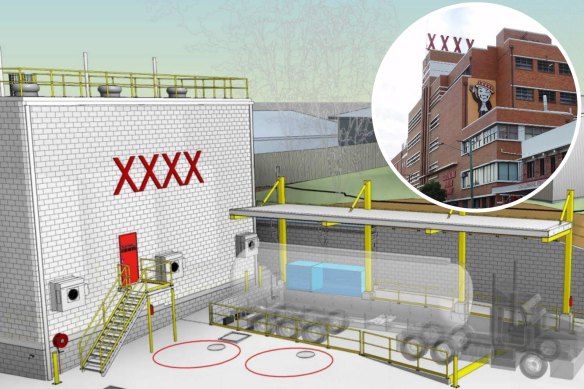 The XXXX brewery at Milton in Brisbane is expanding to produce more drinks that aren’t beer.