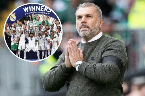 Ange Postecoglou’s Celtic have landed in the same UEFA Champions League group as title holders Real Madrid.