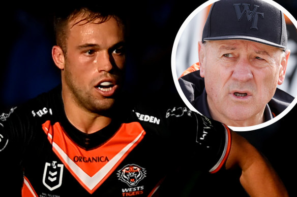 Luke Brooks and Tim Sheens (inset).