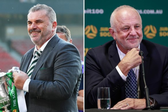 Graham Arnold and Ange Postecoglou once worked together, over 20 years ago.