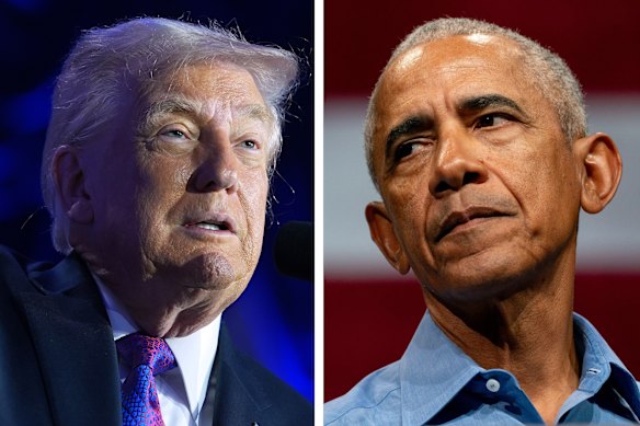 Donald Trump and Barack Obama. Credit: AP, Bloomberg