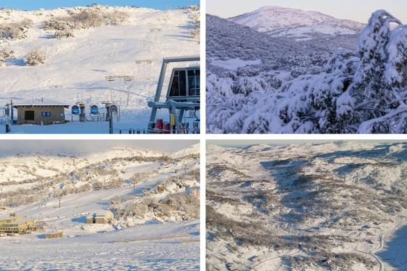 What a difference two weeks make: snow at Perisher on May 26.