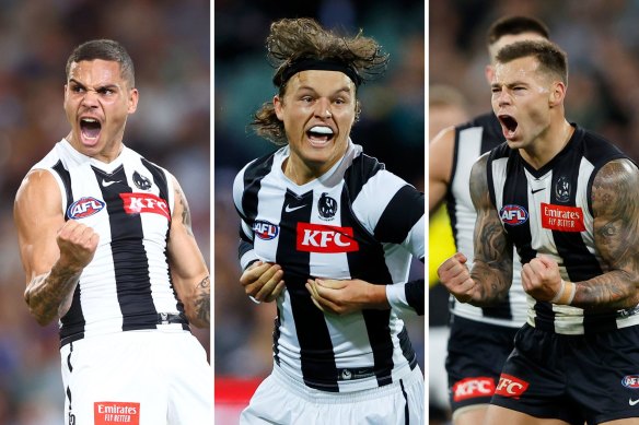 Collingwood small forwards Bobby Hill, Jack Ginnivan and Jamie Elliott will be crucial if their team is going to produce a winning score against Essendon on Anzac Day.