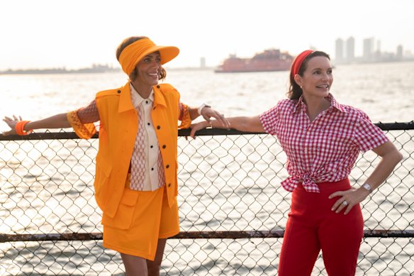 Lisa (Nicole Ari Parker) and Charlotte (Kristin Davis) in And Just Like That …