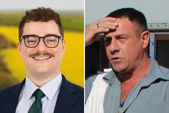Ben Simpkins (left) is accused of the hit-and-run death of Katanning teacher Luke Russell. 