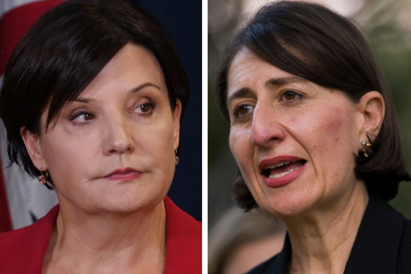 Labor leader Jodi McKay and 
Premier Gladys Berejiklian.