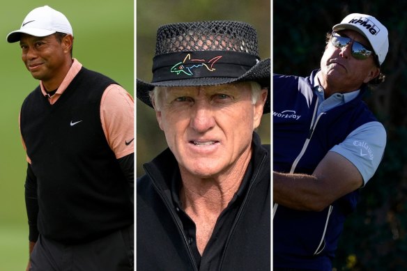 Tiger Woods turned down an invitation to Greg Norman’s rebel golf series, but Phil Mickelson is a last-minute inclusion.