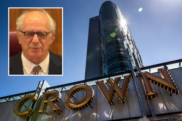 Commissioner Ray Finkelstein and Crown Casino Melbourne.