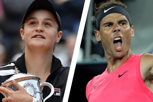 Ash Barty and Rafael Nadal have expressed concerns about travelling to the US Open.