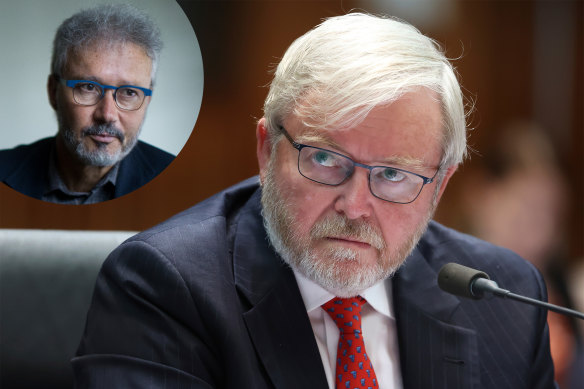 Kevin Rudd launched a stinging attack on a potential Labor candidate Josh Bornstein for previously resigning from the party. 