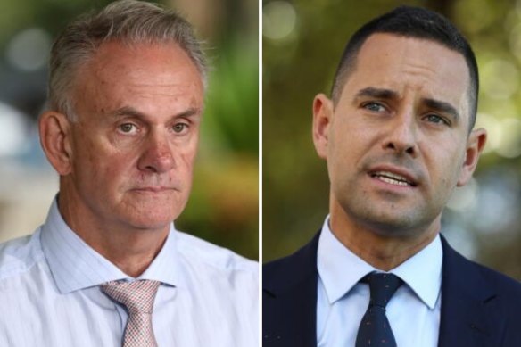Alex Greenwich (right) filed Federal Court defamation proceedings against Mark Latham in May.