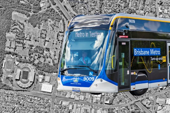 Griffith University has suggested the Metro could connect to QSAC via University Road to the north, rather than Mains Road to the east or Kessels Road to the south.