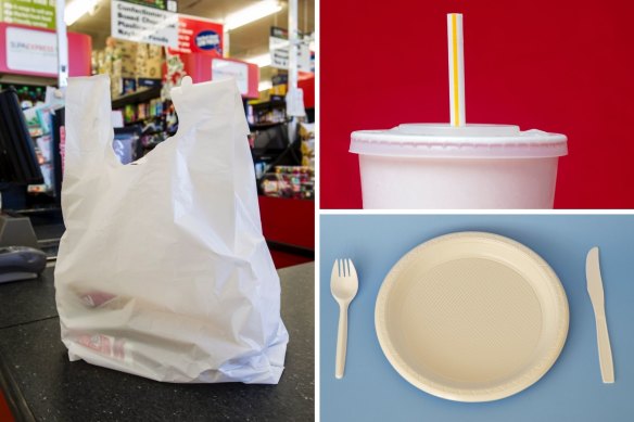 Nine single-use plastic items will be phased out in Western Australia from the new year, including plates, cutlery, straws and thick plastic bags.