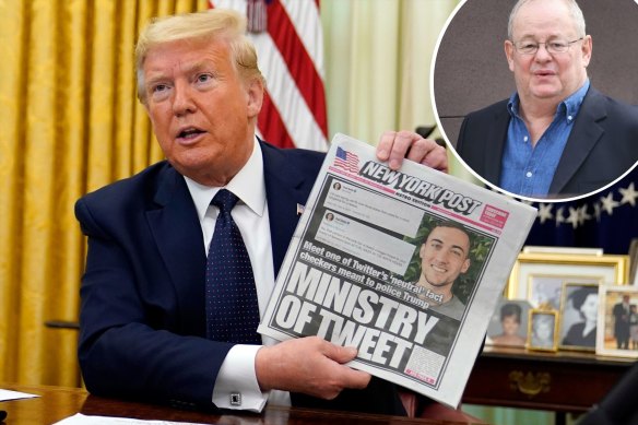 Buddies: Donald Trump and Col Allan.