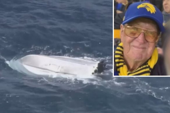 John Gillard, 80, died after a boat crash in the waters off Fremantle in February 2021.