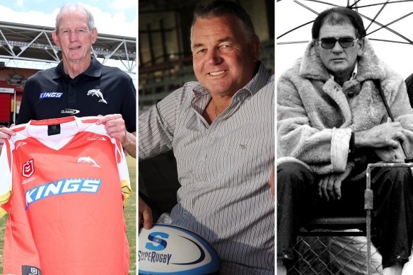 Wayne Bennett, Rod Macqueen and Jack Gibson.