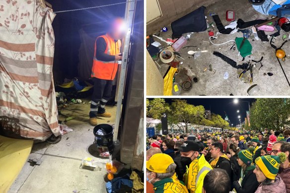 Workers found debris strewn through one of the signal box buildings at Ashfield station. Damage to the signal box  caused major delays to trains carrying football fans from Olympic Park.