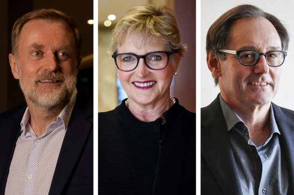 ABC new board directors: Peter Tonagh, Fiona Balfour and Mario D’Orazio.