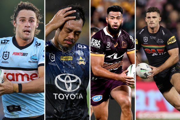 Nicho Hynes, Jeremiah Nanai, Payne Haas and Nathan Cleary.