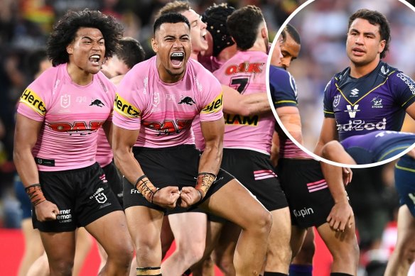 Brian To’o and Stephen Crichton weren’t impressed with Jahrome Hughes.