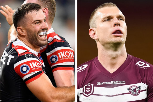 The showdown between James Tedesco and Tom Trbojevic promises to be a highlight on Friday night.