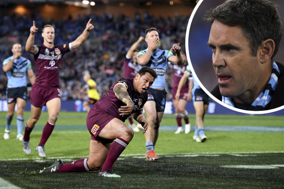 After Maroons prop Josh Papalli scored in the dying stages of the Origin decider,  Fittler instructed trainer Knowles to deliver a clear message.