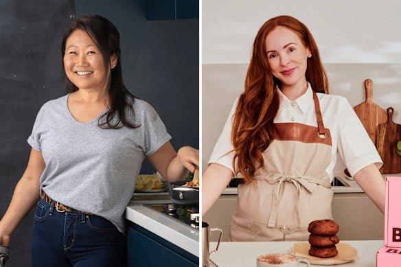 Nagi Maehashi aka RecipeTin Eats (left) and Brooke Bellamy of Brooki Bakehouse.