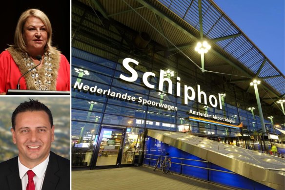 Penrith City Council plans to send its mayor and deputy mayor along with staff to Europe, including Amsterdam's Schiphol Airport.