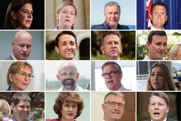 16 of the 19 members of David Crisafulli’s former Queensland LNP opposition shadow cabinet.
