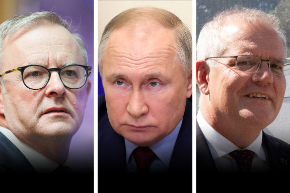 Russia has banned 228 Australian politicians and officials from entering the country, including Labor leader Anthony Albanese and Prime Minister Scott Morrison.